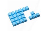 Keycaps TaiHao Double Shot - 22 touches avec grip gomme neon bleu