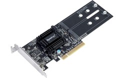 Carte PCIe Synology M2D18 - Adaptateur pour 2 SSD M.2 NVMe / SATA