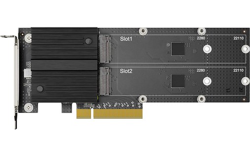 Carte PCIe Synology M2D20 - Adaptateur pour 2 SSD M.2 NVMe