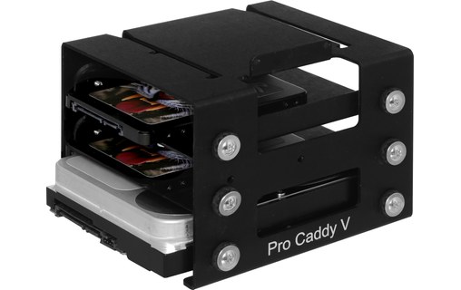 Pro Caddy V pour Mac Pro 2019 - Module pour disques 1 x HDD 3,5 + 2 x SSD 2,5