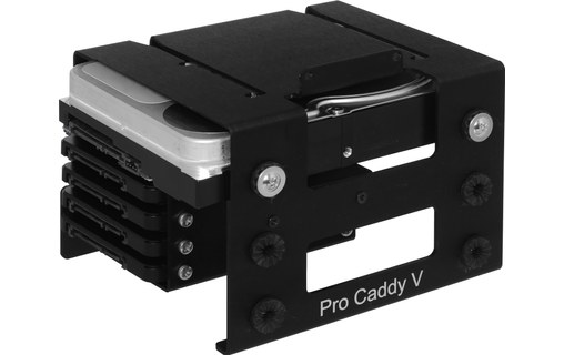 Pro Caddy V pour Mac Pro 2019 - Module pour disques 1 x HDD 3,5 + 4 x SSD 2,5