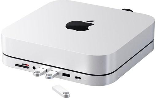 Satechi Type-C Aluminum Stand&Hub Argent - Station d'accueil Mac mini