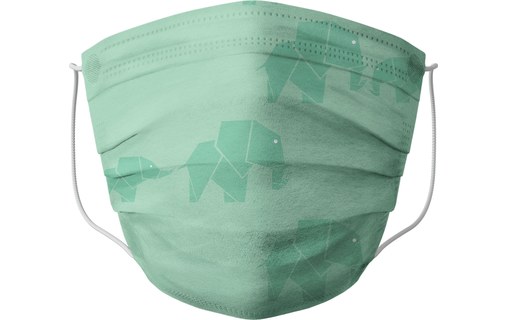 Barral - Lot de 5 masques Enfants lavables & recyclables Made in France- Couleur