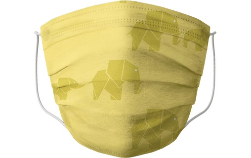 Barral - Lot de 5 masques Enfants lavables & recyclables Made in France- Couleur