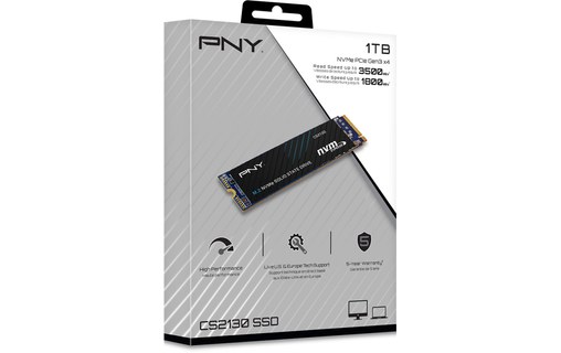 PNY CS2130 1 To - SSD M.2 2280 NVMe PCIe 3.0 3D NAND
