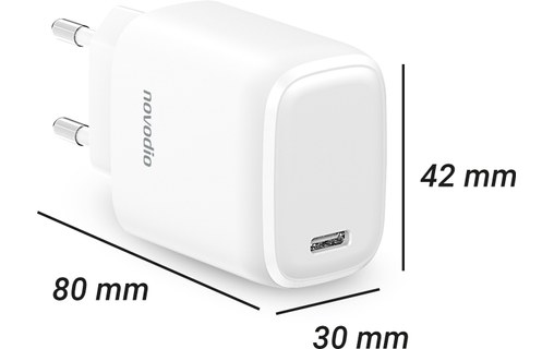 Pack Novodio C-Charge 20 + Câble Lightning vers USB-C