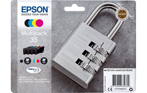 Encre Epson 35 Multipack 4 couleurs pour WorkForce Pro WF-4720 - C13T35864010