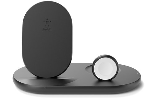 Belkin Boost Charge Noir - Station de recharge pour iPhone, Apple Watch, Airpods
