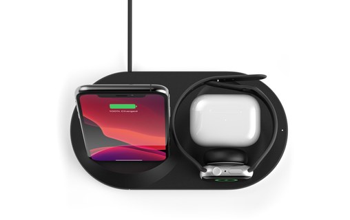 Belkin Boost Charge Noir - Station de recharge pour iPhone, Apple Watch, Airpods