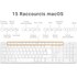 Kit clavier et souris USB-A pour Mac - Argent - Novodio