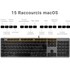 Novodio Touch Keyboard USB-A Gris Sidéral - Clavier AZERTY Mac
