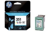 HP 351 cartouche d'encre trois couleurs authentique pour HP Photosmart C4380/C44