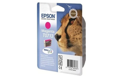 EPSON Cartouche T0713 - Guépard - Magenta...