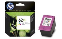 HP 62XL cartouche d'encre trois couleurs grande capacité authentique pour HP Env
