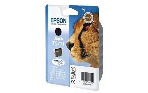 EPSON Cartouche T0711 - Guépard - Noir...