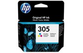 HP 305 Cartouche d'Encre Tricolor Authentique pour HP DeskJet 2300/ 2700/ Plus 4