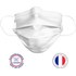 KAPP - Lot de 10 masques Blancs lavables 3 plis 4 couches - Made in France