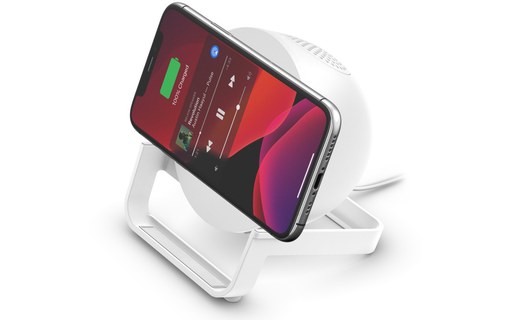 Belkin Boost Charge Stand Blanc - Enceinte Bluetooth avec chargeur à induction