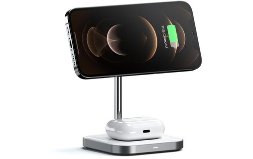 Satechi Support de charge sans fil compatible MagSafe pour iPhone et AirPods Pro