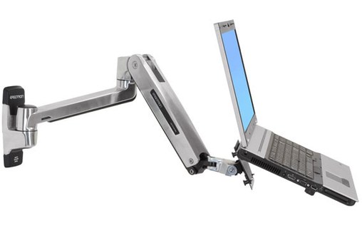 Ergotron LX Sit-Stand Wall Mount LCD Arm 106,7 cm (42") Acier inoxydable