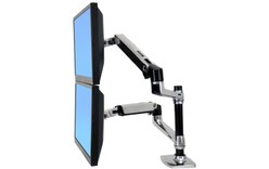 Ergotron LX Series Dual Stacking Arm 61 cm (24") Argent