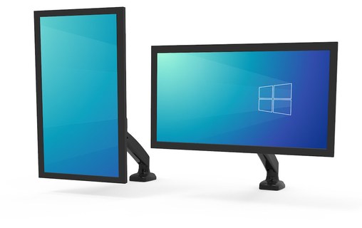 Port Designs 901104 support d'écran plat pour bureau 81,3 cm (32") Pince Noir