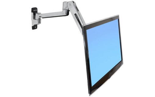 Ergotron LX Sit-Stand Wall Mount LCD Arm 106,7 cm (42") Acier inoxydable