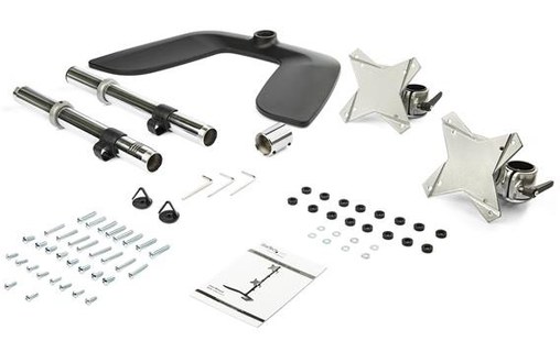 StarTech.com Bras pour écran PC double affichage à fixation verticale - Aluminiu