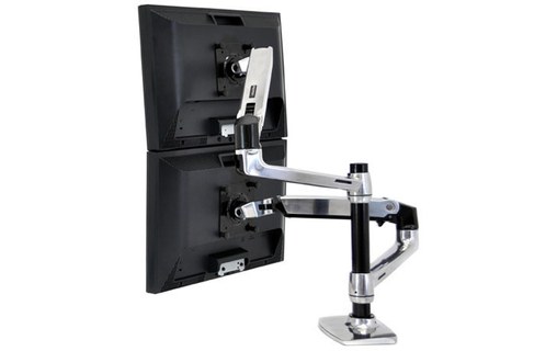Ergotron LX Series Dual Stacking Arm 61 cm (24") Argent