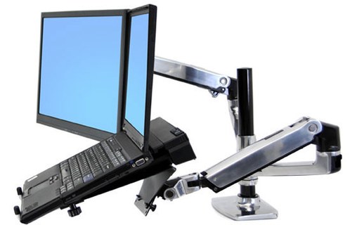 Ergotron LX Series Dual Stacking Arm 61 cm (24") Argent