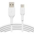 Belkin CAB001BT0MWH câble USB 0,15 m USB A USB C Blanc