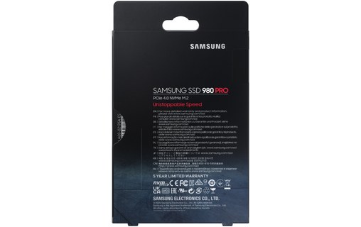 Samsung 980 PRO 250 Go - SSD M.2 NVMe PCIe 4.0