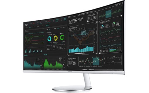 Écran Gaming Incurvé 34" Samsung CJ791 - HDMI/DisplayPort/Thunderbolt 3