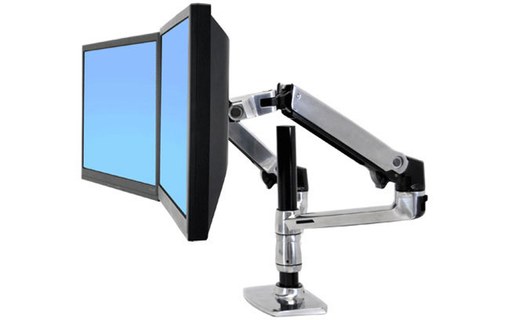 Ergotron LX Series Dual Stacking Arm 61 cm (24") Argent