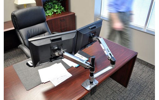 Ergotron LX Series Dual Stacking Arm 61 cm (24") Argent