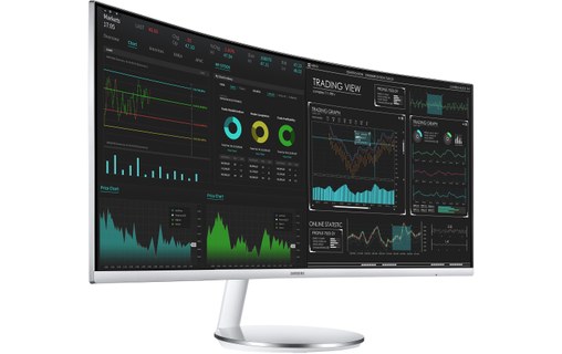 Écran Gaming Incurvé 34" Samsung CJ791 - HDMI/DisplayPort/Thunderbolt 3