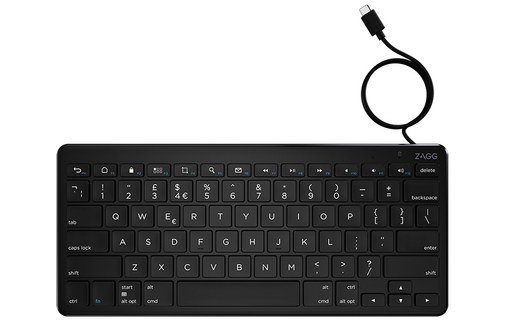 ZAGG 103202222 clavier USB AZERTY Français Noir