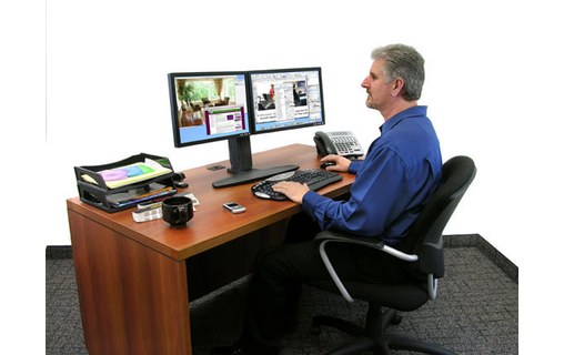 Ergotron Neo Flex Dual Monitor Lift Stand 62,2 cm (24.5") Noir