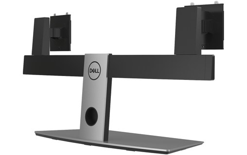 DELL Dual Monitor Stand 68,6 cm (27") Aluminium, Noir