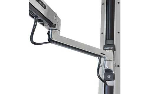 Ergotron LX Sit-Stand Wall Mount LCD Arm 106,7 cm (42") Acier inoxydable