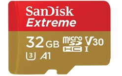 Carte microSDXC SanDisk Extreme 32 Go avec adaptateur SD, UHS-I, V30