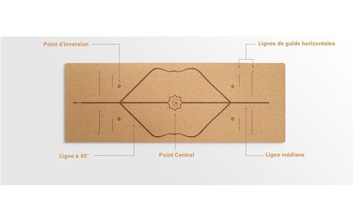 Tapis de Yoga en liège naturel - Double face antidérapant