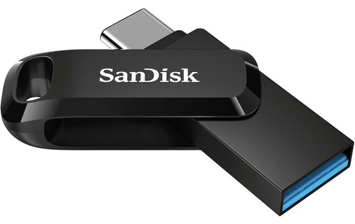 Clé USB-C et USB-A SanDisk Ultra Dual Drive 64 Go - Noir - USB 3.2