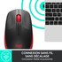 Souris sans fil Logitech M190 - Rouge