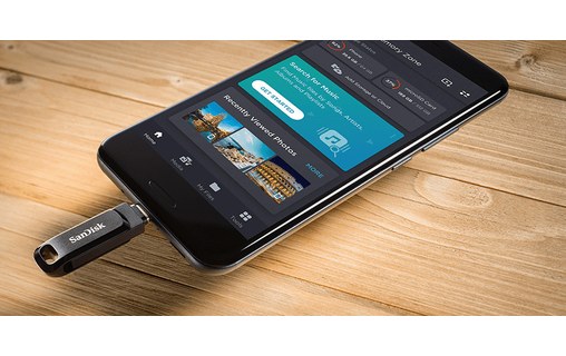 Clé USB-C et USB-A SanDisk Ultra Dual Drive 64 Go - Noir - USB 3.2