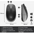 Souris sans fil Logitech M190 - Grise
