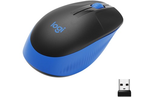 Souris sans fil Logitech M190 - Bleue