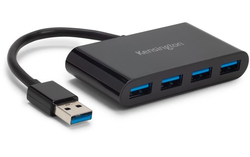 Kensington Hub 4 ports USB 3.0 UH4000 — Noir