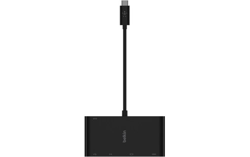 Belkin Adaptateur USB-C vers HDMI 4K, VGA, USB-A 3.0, USB-C et Ethernet Gigabit