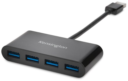 Kensington Hub 4 ports USB 3.0 UH4000 — Noir